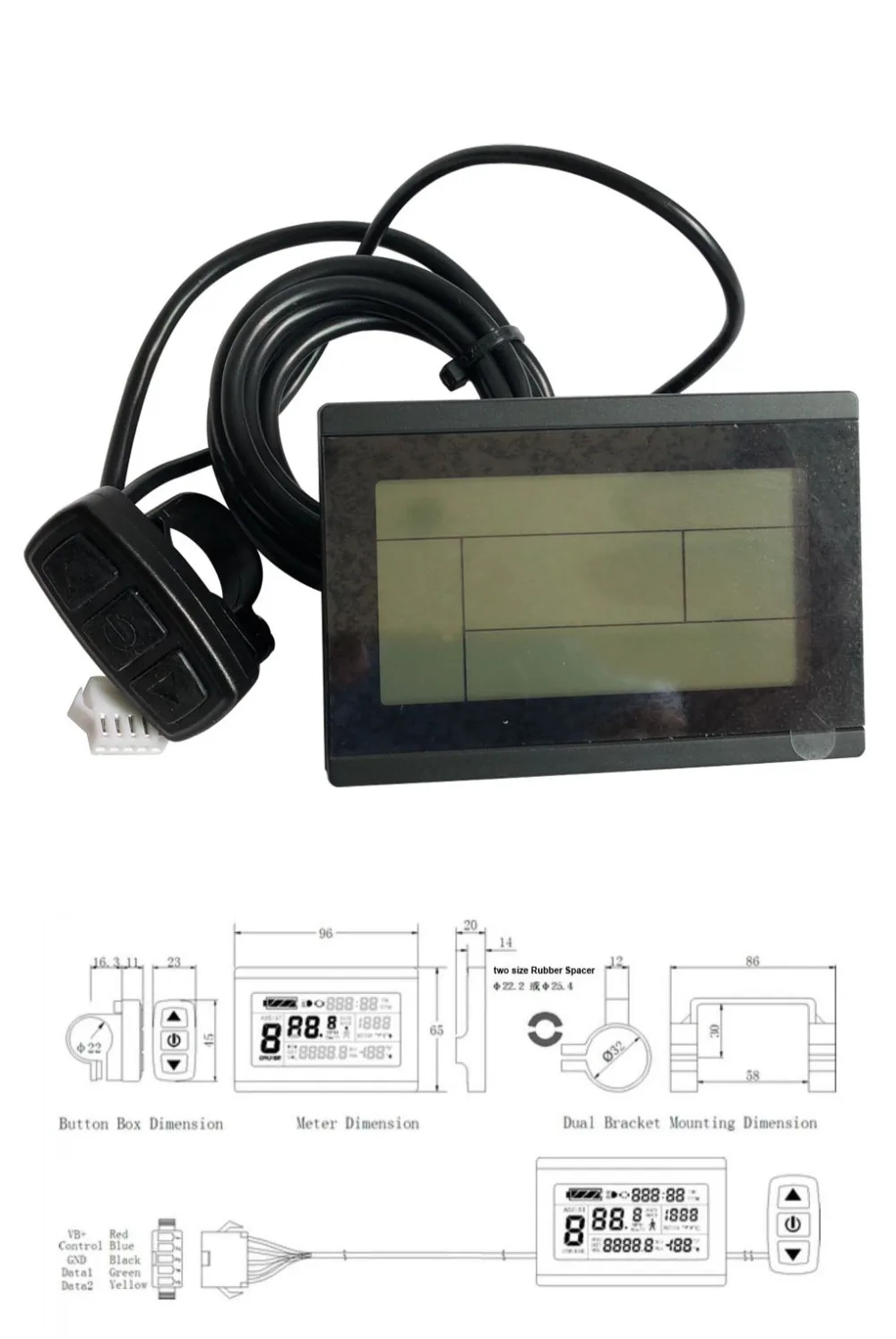 MTB набор преобразования для электрического велосипеда с KT-LCD3 Дисплей 250/500/1000/1500W 2" 24" 2" 27,5" 2" Электрический горный велосипед Conversion Kit