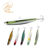 thritop top fishing lure artificial hard bait 3d eyes sharp hook 110mm 11g high quality tp035 5 colors pencil fishing bait