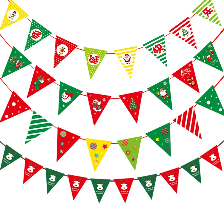 Рождественские украшения флаг для одежды в торговых центрах подвесной