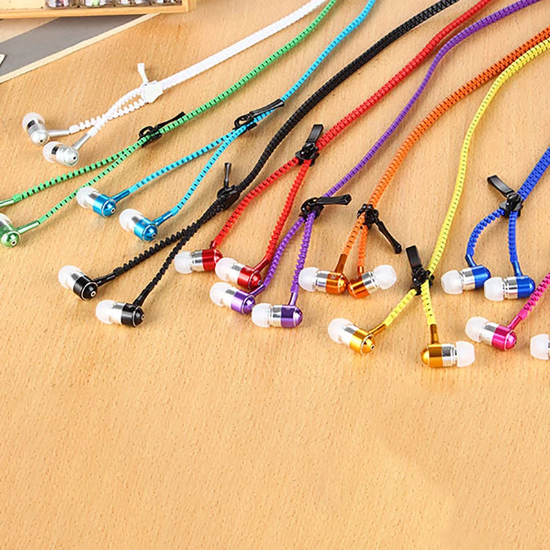 1 шт модные наушники стерео Hands Free молния кабель для наушников с микрофоном