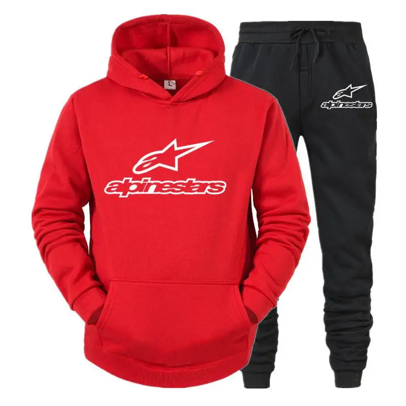 

Men Sweatshirt Solid Color Man Hoody Alpinestars Sports hoodies + pantsuits comfortable and stylish for men and women Sweatshirt