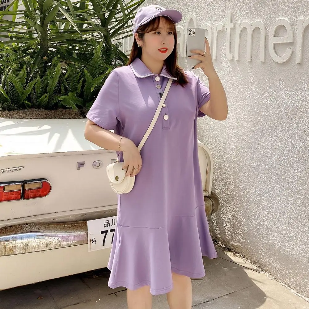 Женское летнее однотонное платье на пуговицах с лацканами женское Повседневное