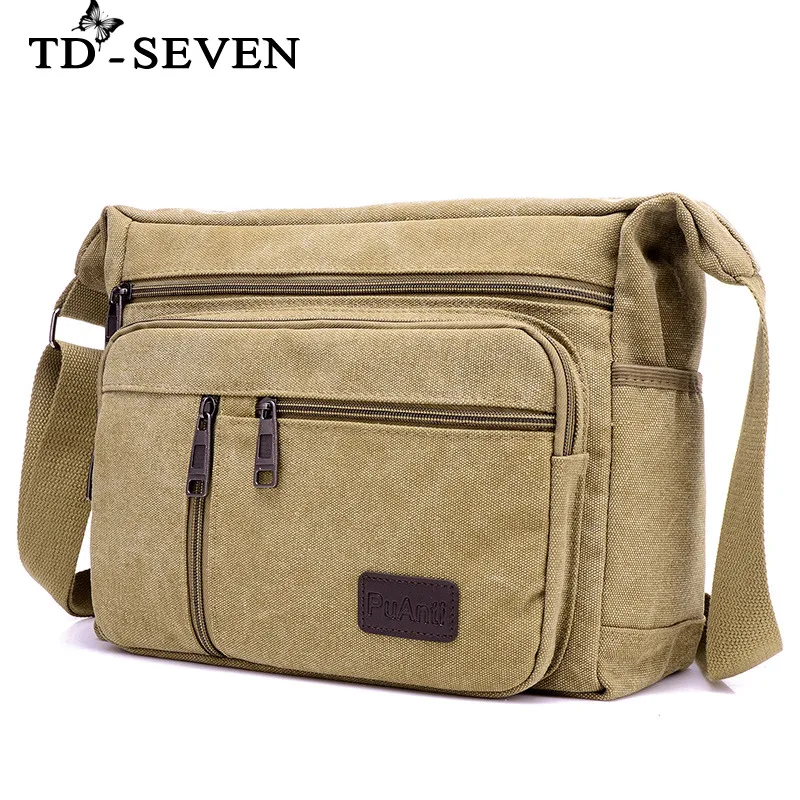 

Mens Saddle Bag Messenger Bag Canvas Shoulder Bags Travel High Quality Handbag Man Purse Crossbody Bags For Work Business