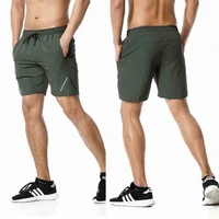 2022 summer new style plus size casual five point pants pure color sports fitness shorts quick drying mens running pants