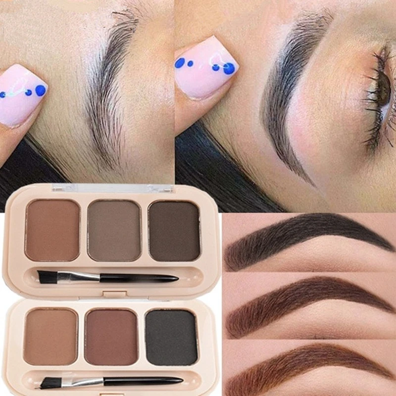 Женская Косметика для макияжа пудра бровей палитра усилитель пигмент стойкий