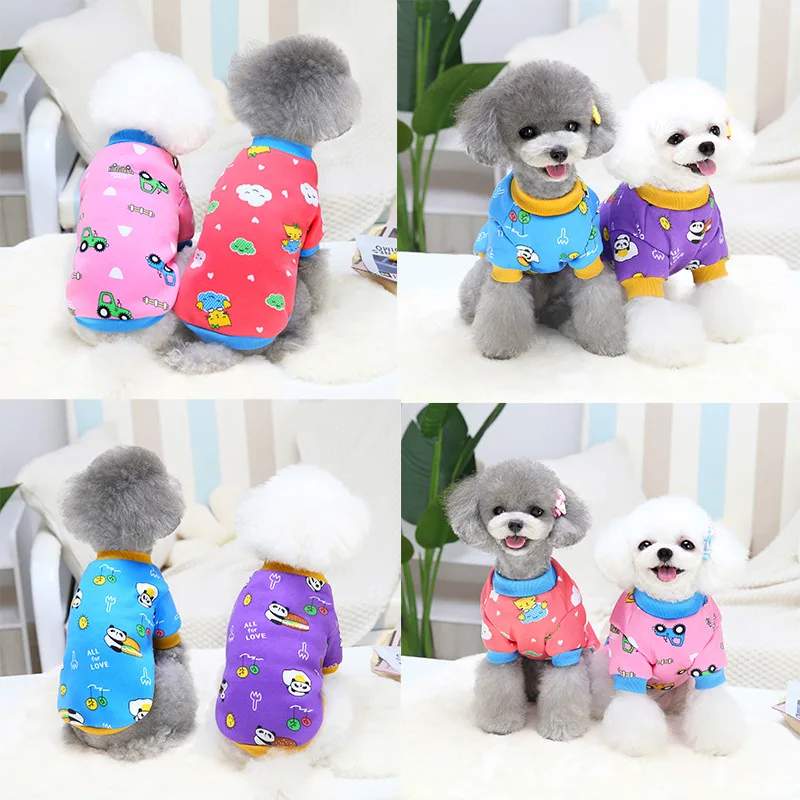 Pаспродажа Новинка весна осень зима Xs одежда для собак для маленьких собак свитер для мальчиков и девочек пальто с принтом Тедди костюм наряд для щенко...