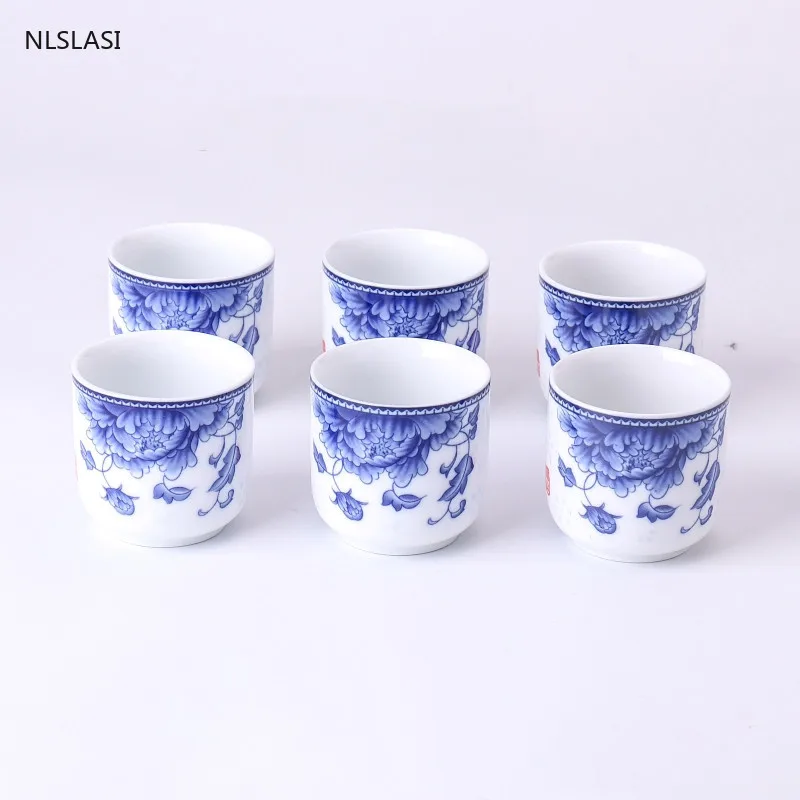 6 pcs/set Retro Ceramic teacup Water Cup Boutique tea bowl Chinese porcelain Tea set Coffee mugs Drinkware Master Teacup 100ml | Дом и сад