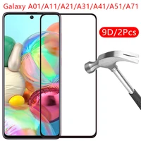 9d protective tempered glass for samsung a01 a11 a21 a21s a31 a41 a51 a71 5g a81 a91 screen protector on galaxy 51a 71a 41a 31a