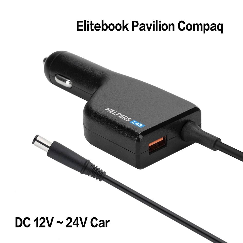 Зарядное устройство для ноутбука Hp Pavilion Compaq Presario Envy Elitebook 19 в 4 74 А 90 Вт 12 В 24 В|laptop car
