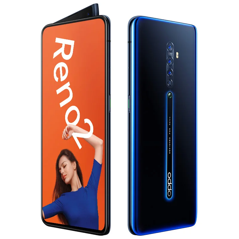 Oppo Reno 2 20x zoom мобильный телефон Snapdragon 730 6," 2400X1080 8 ГБ ОЗУ 3,0 Гб ПЗУ МП 5 камер VOOC отпечаток пальца