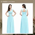 Шифоновое вечернее платье с открытой спиной, вышитое бисером