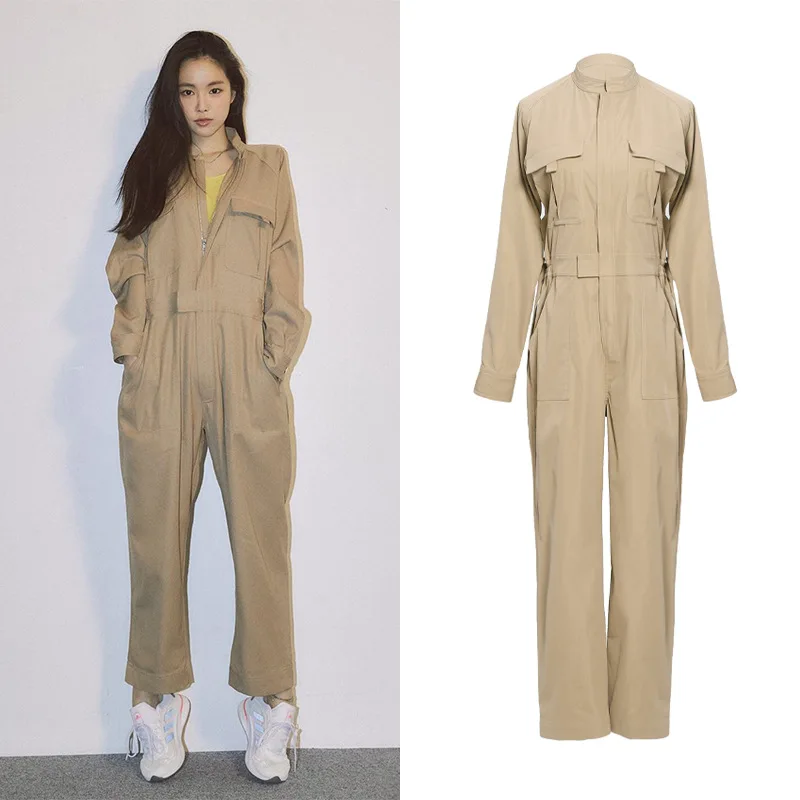 

Korean Rompers Jumpsuit Women Sexy Spring Summer Long Bodysuit Japanses Work Sweatshirt Slim Tracksuit Streetwear Ropa De Mujer