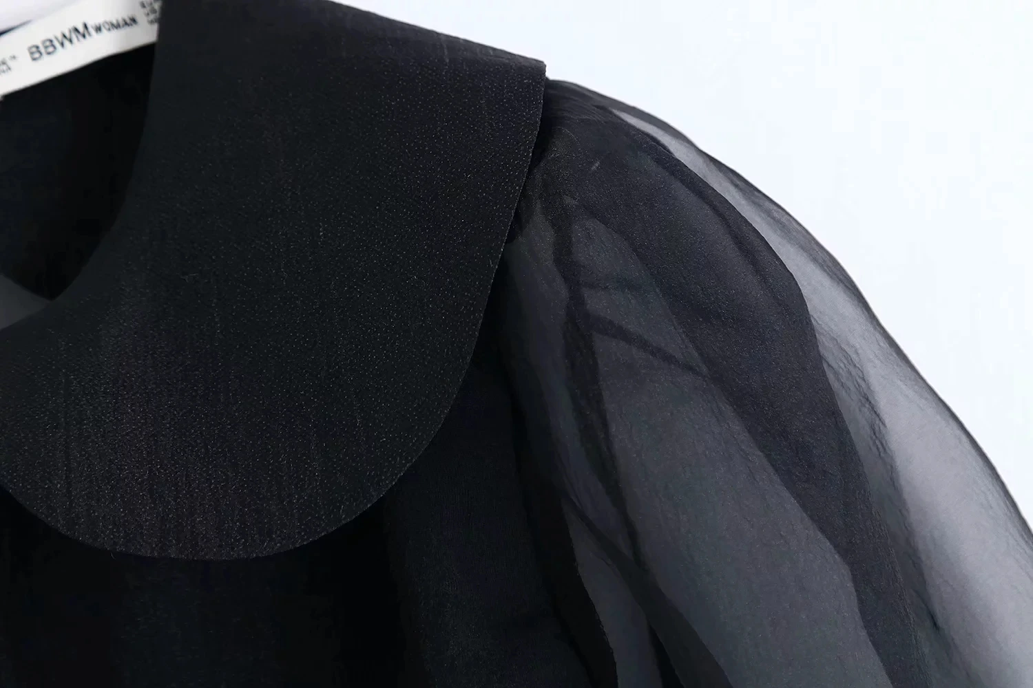 Новинка женские блузки из органзы длинные сетчатые рукава шикарная женская