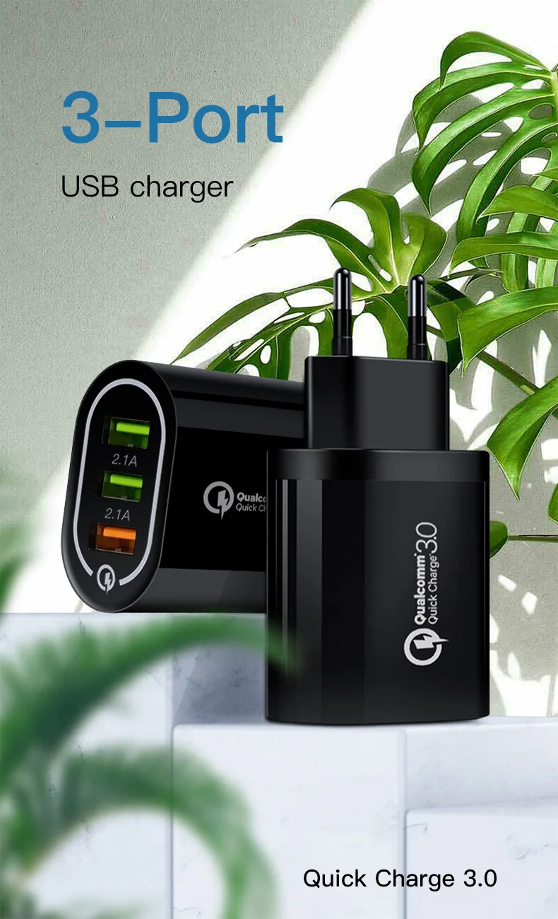 IONCT Универсальное зарядное устройство 18 Вт qc 3,0 4,0 USB настенное быстрое зарядное устройство для Iphone EU вилка Мобильный телефон Быстрая зарядка Samsug huawei зарядный адаптер