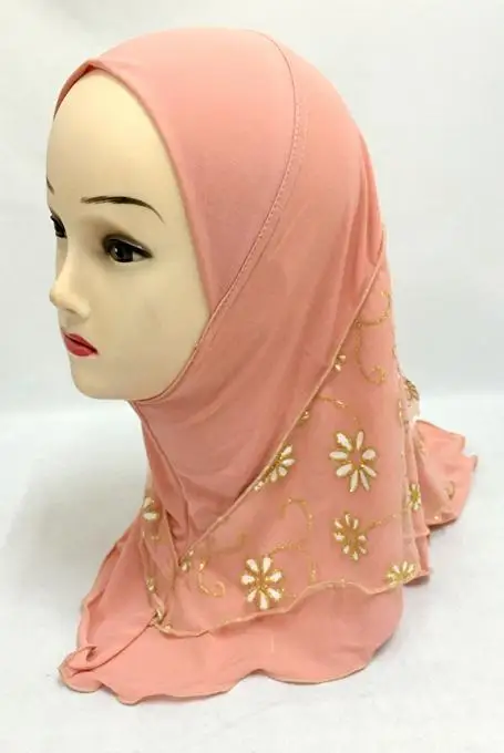 Детские аксессуары для девочек хиджаб мусульманские Арабские исламские шапки