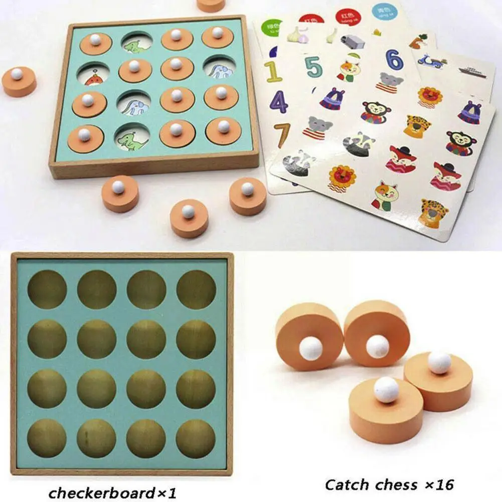 

Памятные шахматы и обучение логическому мышлению, Детские умственные игрушки, игры, интерактивное развитие, деревянный интеллект X6z9