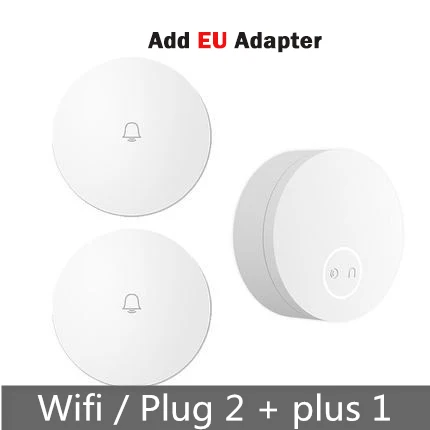 Wifi 2R add EU ada Xiaomi Linptech беспроводной дверной звонок самогенерирующий умный дверной передатчик звонка функция памяти Wifi версия подключения Mijia APP - Цвет: Wifi 2R add EU ada