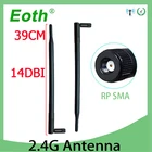 Антенна EOTH 2,4 ГГц, 12-14 дБи, RP-SMA антенна, разъем Wi-Fi 2,4G pbx, с высоким коэффициентом усиления, для использования в помещении и на улице