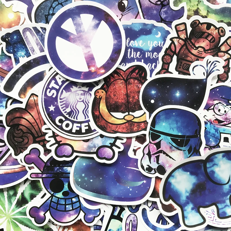 50 шт./упаковка наклейки для скейтборда ноутбука гитары холодильника|Наклейки