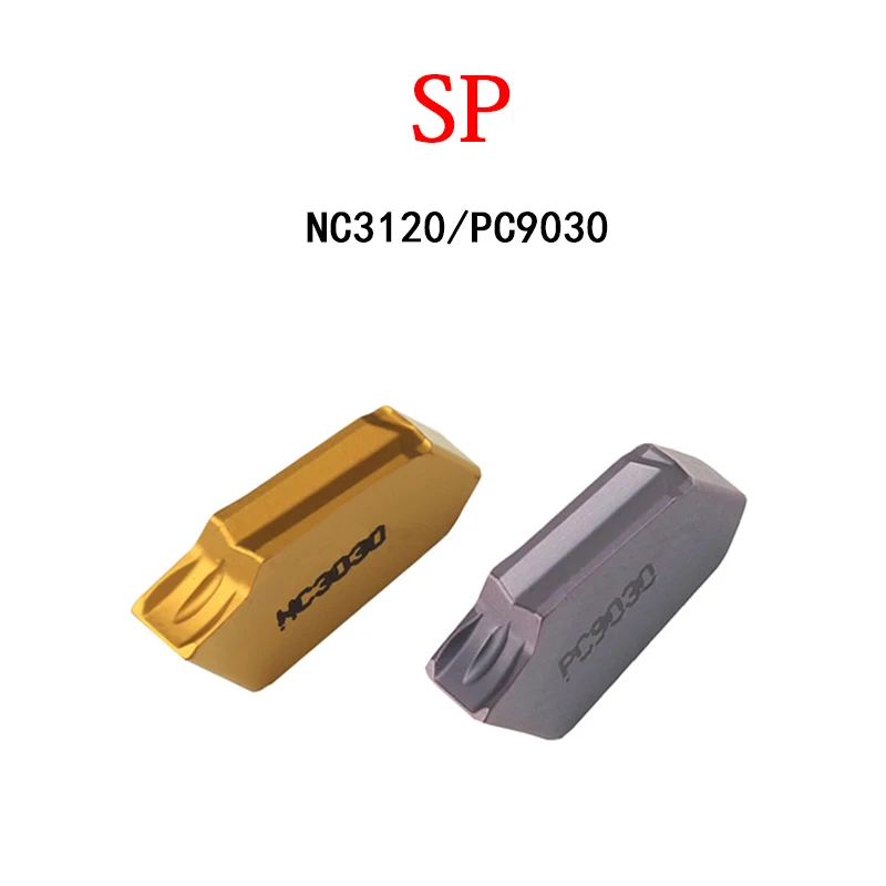 

CNC Grooving Inserts SP200 SP300 SP400 SP500 SP600 NC3020 NC3030 NC3120 PC9030 H01 PC5300 Carbide Inserts SP Metal Lathe Tool