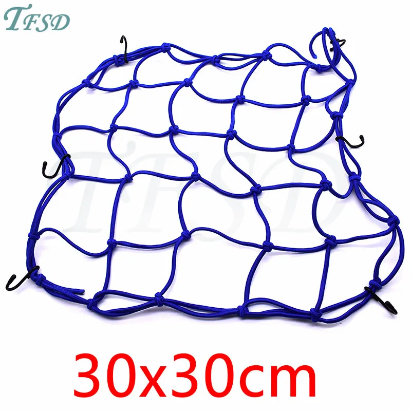 blue 30X30CM Универсальная сетка-банджи мотоциклетный шлем сетка для хранения шлема грузовой организации Москитная сетка для KTM Duke 200 390 125 RC125 RC200 RC390 - Цвет: blue 30X30CM