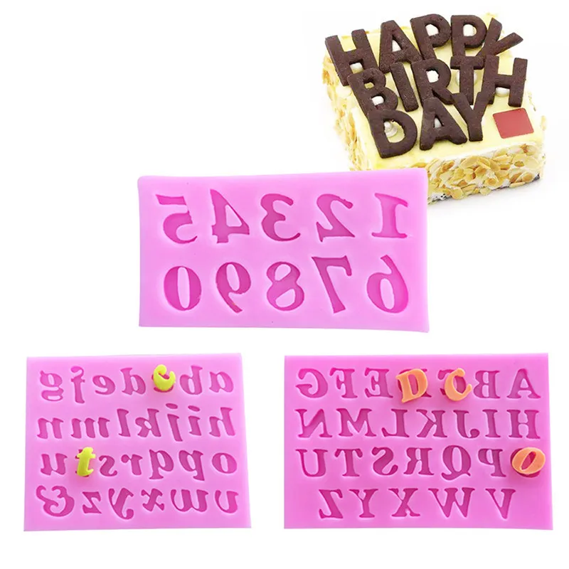 TTLIFE комплект из 3 предметов с буквенным принтом и номер силиконовая форма для