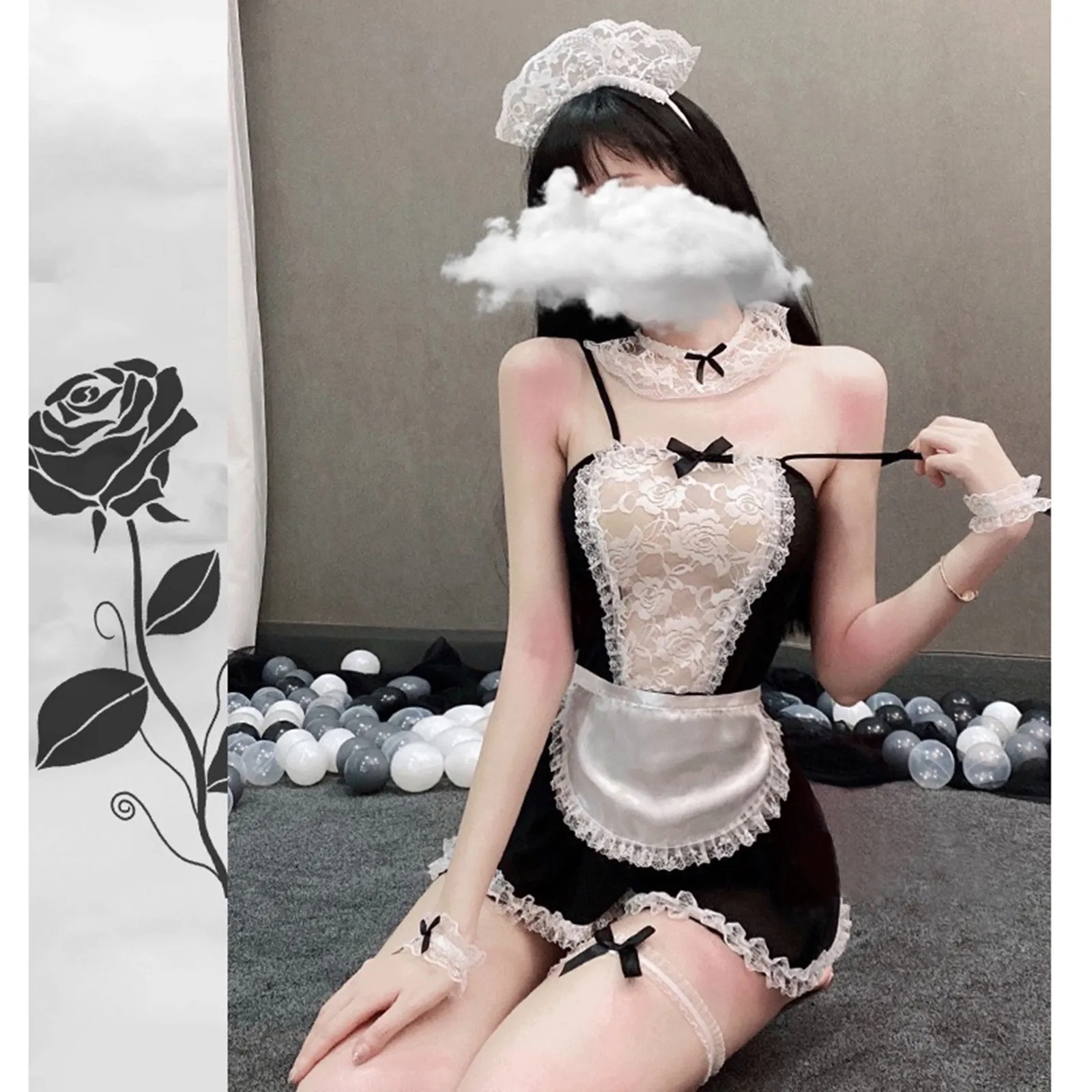 7 шт./комплект женское платье-униформа для ролевых игр |