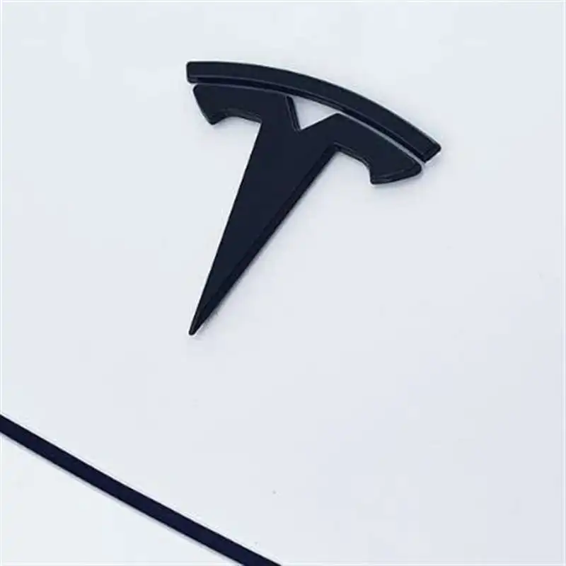 

3pcs Matte Black for Tesla Auto Logos Steering Wheel Patch Decoration Modified Accessories Tail Box Logo