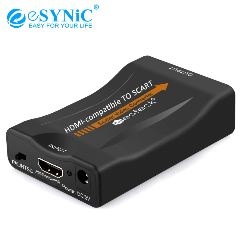 ESYNiC 1080P HDMI совместимый к Шарму преобразователь цифровой аналоговый сигнальный