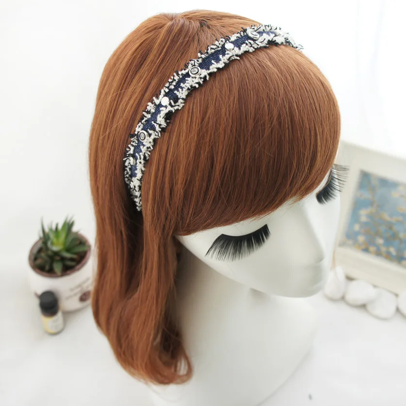 Модные Изящные блестящие повязки для волос со стразами повязка на голову с
