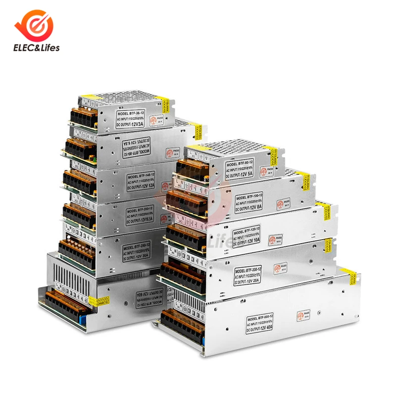 AC 110 V/220 V к DC 5V 20W 25W 50W импульсный трансформатор питания для светодиодной ленты умный дом