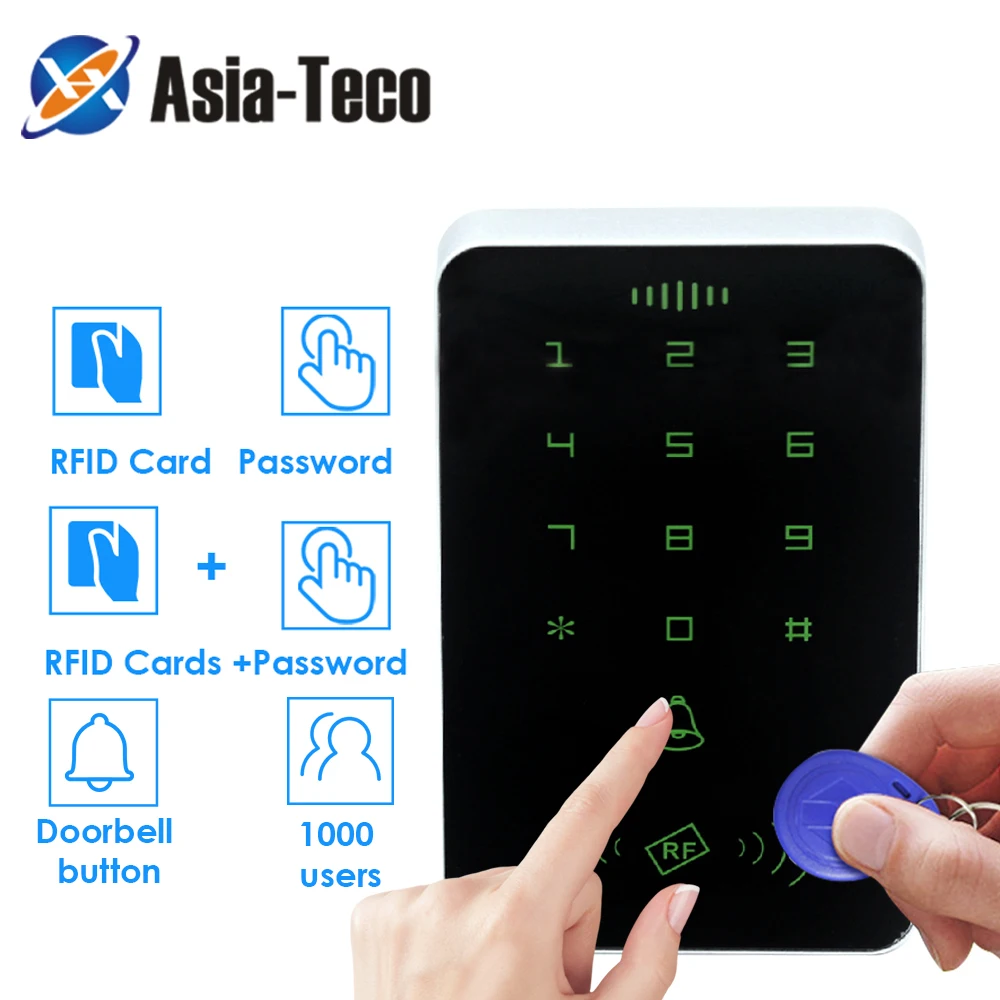 

125khz RFID Proximity Card Digital Keypad Access Control System Door Lock Controller RFID Keypad access card reader No backlight