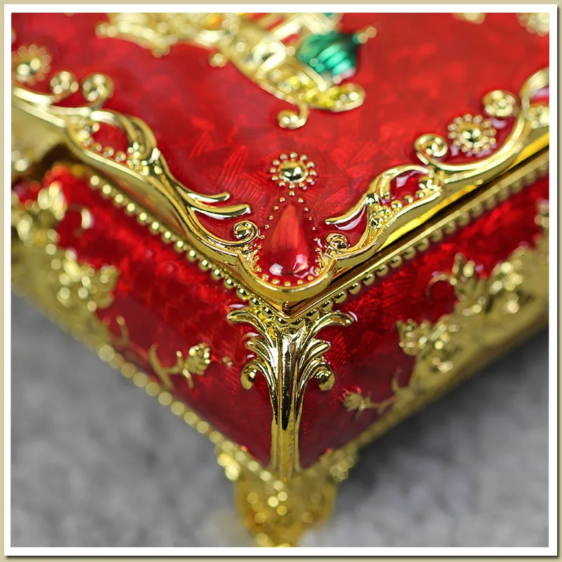 Винтажный чехол для ювелирных изделий модная шкатулка из цинкового оловянного