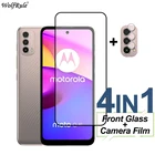 Закаленное стекло с полным покрытием для Motorola Moto E40, защита экрана, защитная пленка для объектива камеры телефона Motorola Moto E40 E30 E20