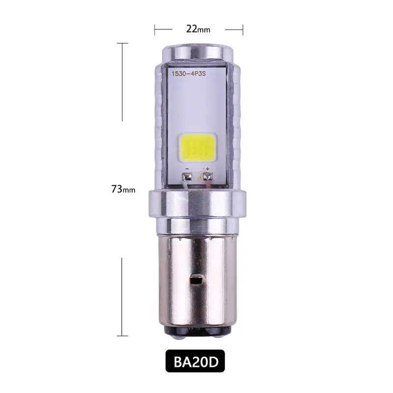 RXZ BA20D Motorcycle Led Scooter Bulb H6 Ba20d 6000k Light ATV Moto Motorbike Accessories Fog Lamp For Suzuki Honda etc |