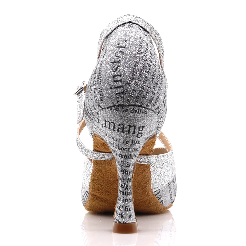 Samisoler 2019 New Flash Cloth Collocation Shine Ribbons Ballroom Fashion Dance Women Latin Competition Shoes | Спорт и развлечения