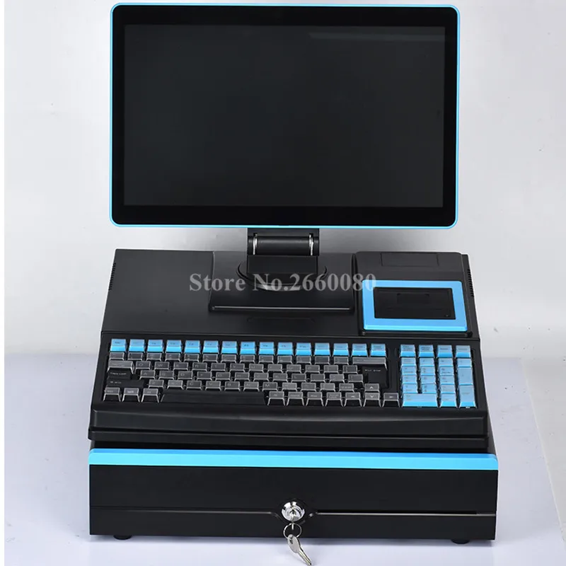 Wi Fi pos система машина 15 6 &quotЖК монитор кассовый аппарат с 58 мм чековым принтером и