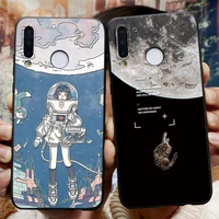wave 3d funda for huawei p40 lite p30 p20 p10 mate 20 10 30 lite pro 3d emboss relief space silicone phone case cover coque capa