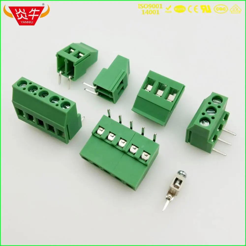 KF129R 5,08 мм 2P 3P PCB универсальные Винтовые клеммные блоки DG129R 5,08 мм 2PIN 3PIN MKDSF 3/2-5,08 1712724 Феникс контакт DEGSON