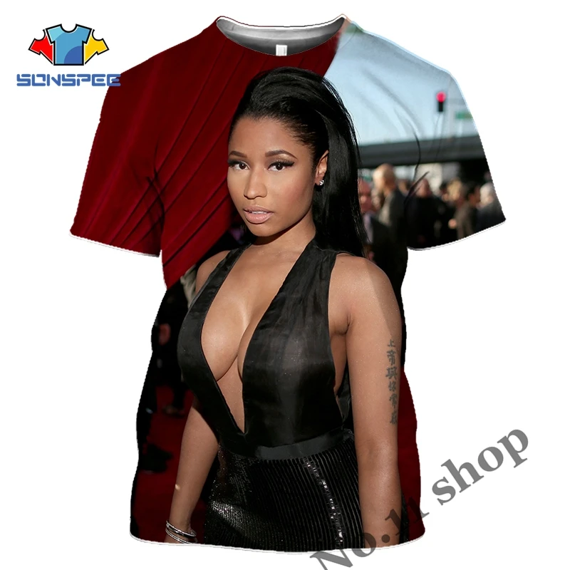Модная Сексуальная футболка Nicki Minaj 3D печать рисунок звезда певец хип хоп свитшот