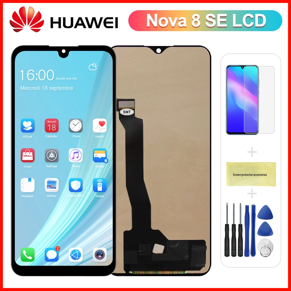 

100% новый протестированный для Huawei Nova 8 SE ЖК-дисплей сенсорный экран дигитайзер в сборе для Nova 8se дисплей запасные части