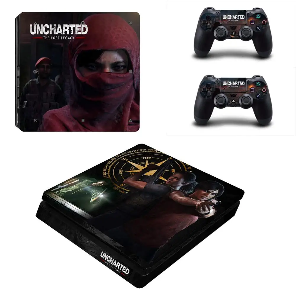 PS4 Slim sticker s Uncharted: The Lost Legacy PS 4 Play station Skin для консоли и контроллера playstation Slim| |