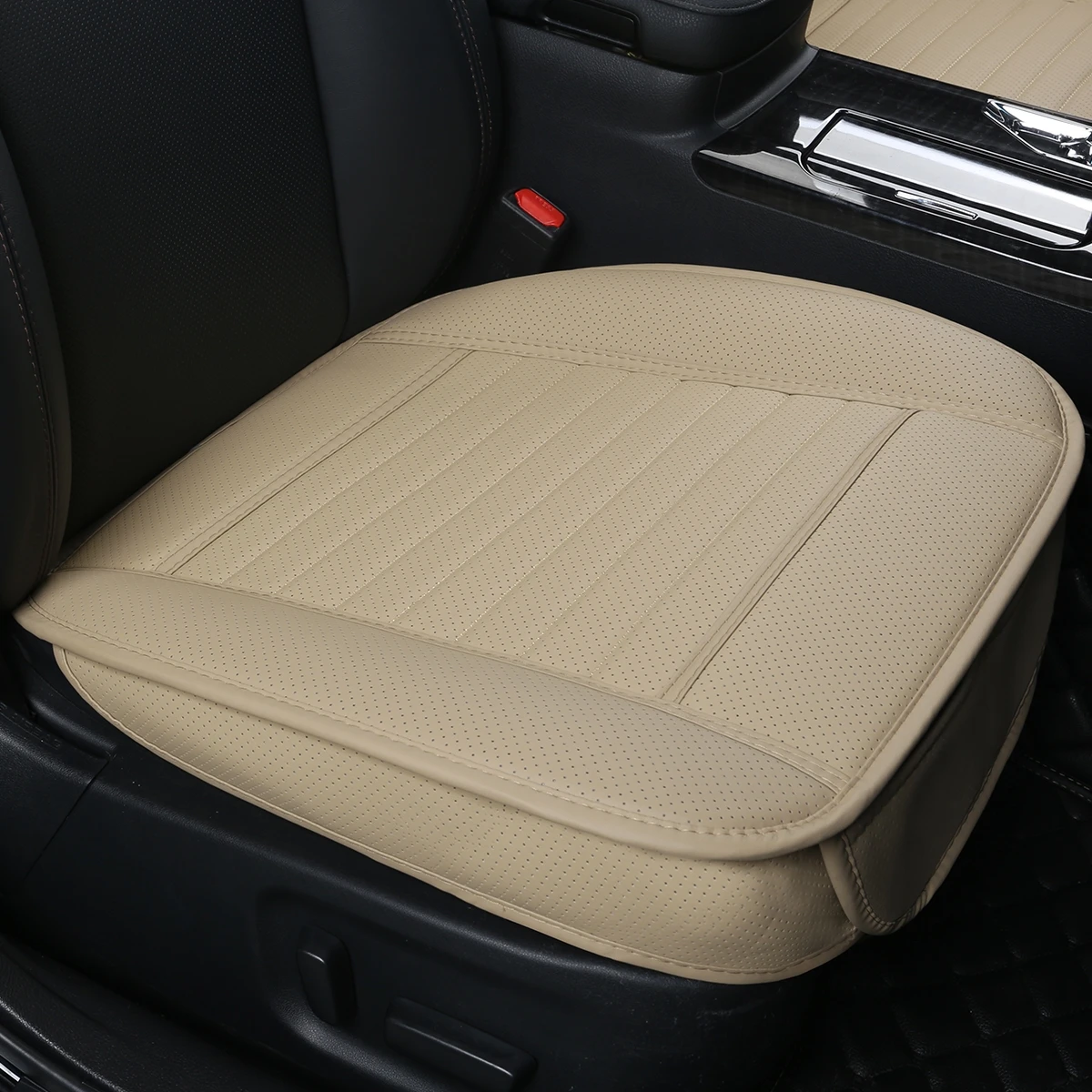

1PCS Car Interior PU Leather Car Seat Cushion Protector Front Car Seat Cover for Auto Four-door Sedan & SUV Driver Seat