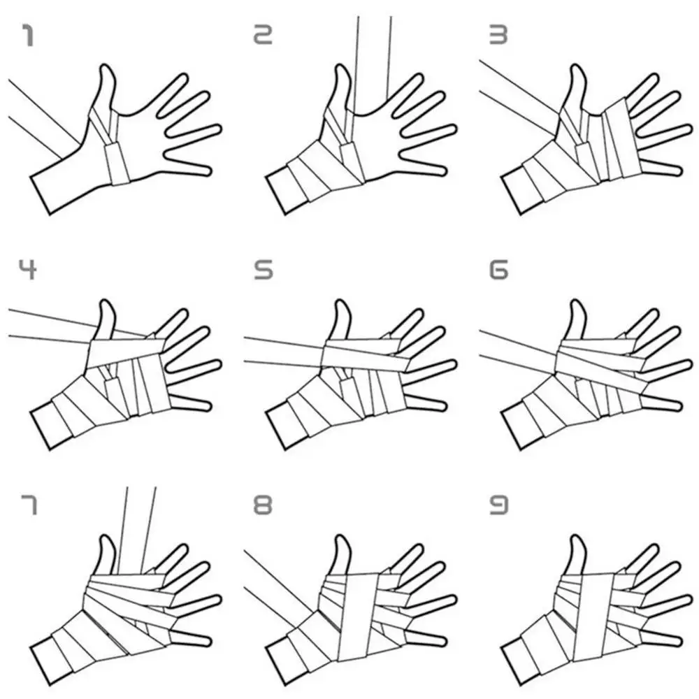 1 шт. 2 5 м хлопковый кик боксерский бандаж на запястье спортивные повязки для рук