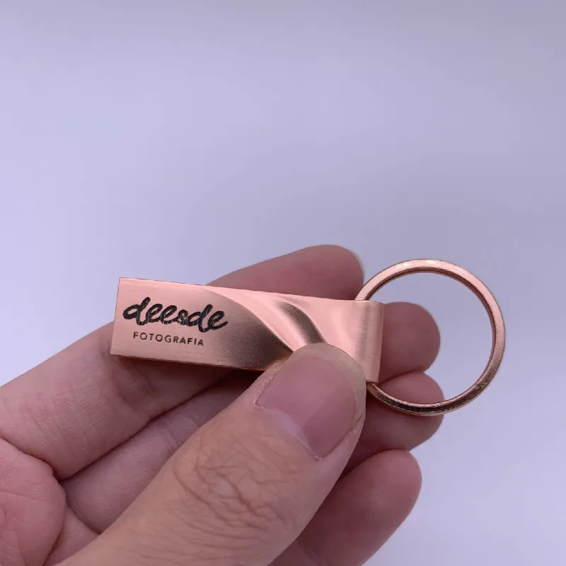 Высокоскоростной металлический Usb флеш накопитель цвета розового золота 2 0