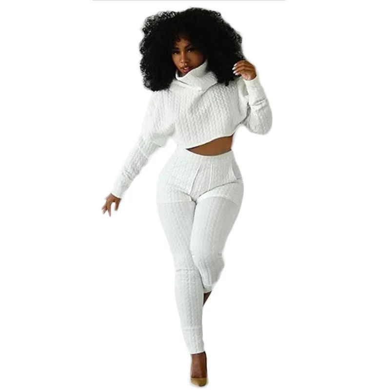 

stripe white pile neck casual one Fashion two piece big piece suit