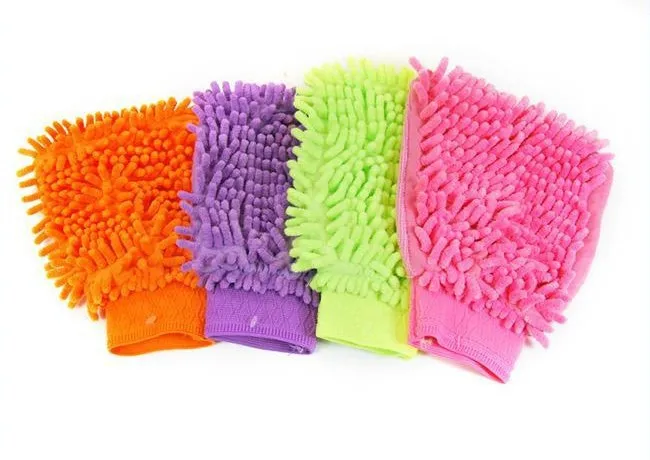 

Coral Car Wash Gloves/Car Wiping Gloves/Dust Removal Gloves Single Side