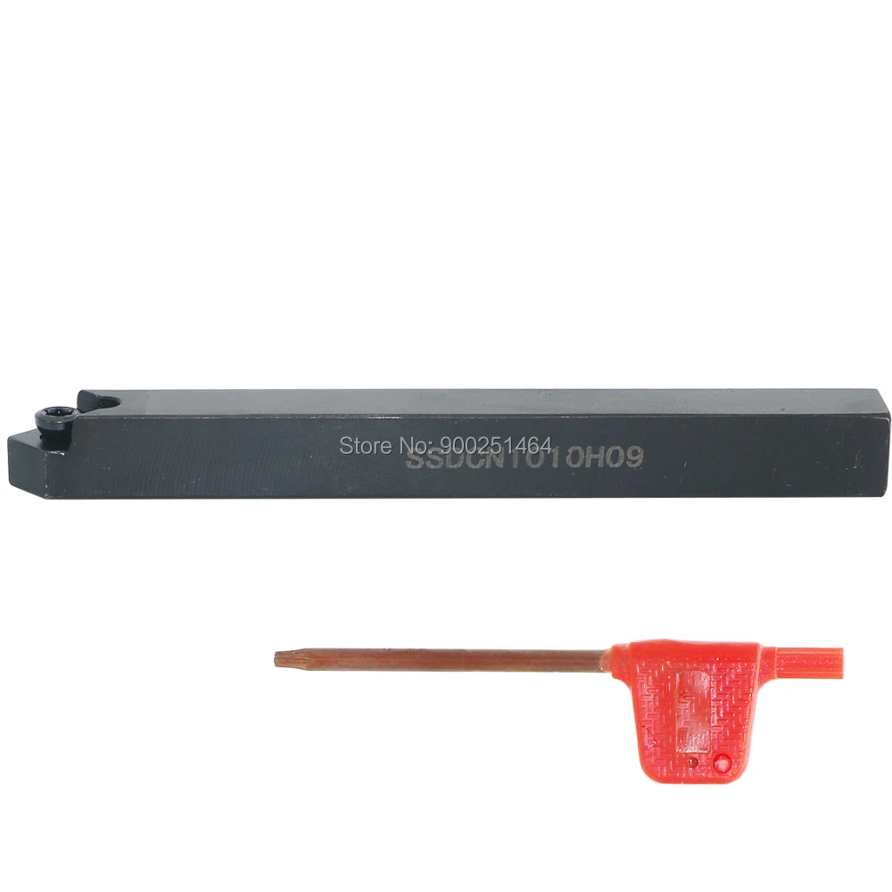 Herramienta de torno de CNC, soporte SSDCN1010H09(10mm) derecho, con tres SCMT09T304 (31,51), cuchillas de carburo cuadrado, herramienta de torneado de chaflán de 45 grados