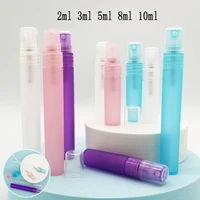 5pcs 2ml 10ml empty portable atomiser spray bottles perfume pen vials makeup cosmetic plastic pp travel sample containers