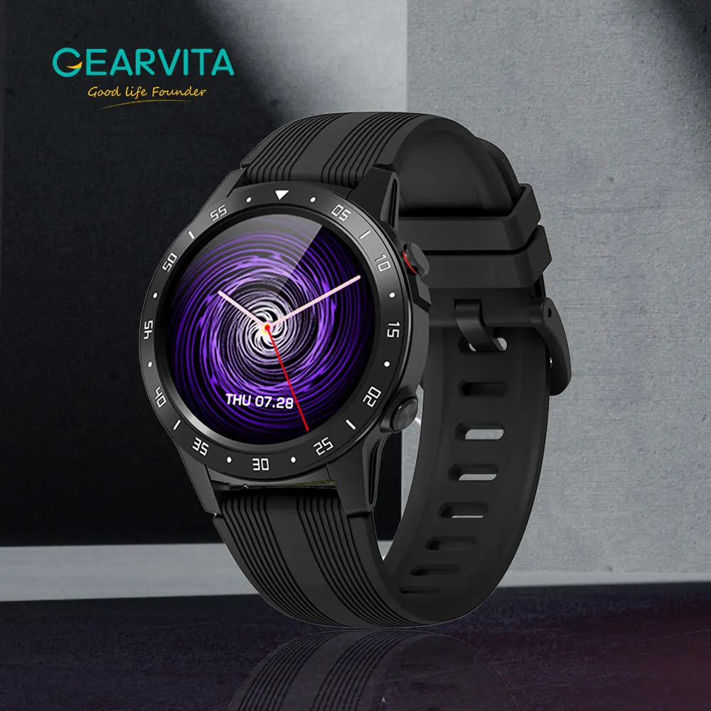 Смарт часы Gearvita мужские с GPS SIM картой пульсометром компасом и
